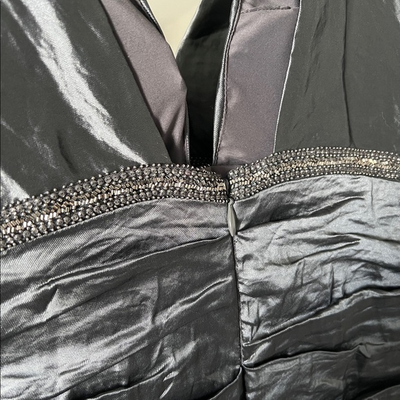 Nicole Miller Ruched V-Neck Dress with Beading - Picture 5 of 8